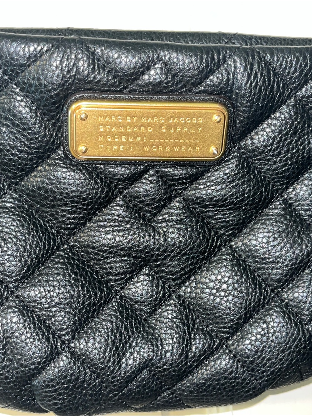 Marc by Marc Jacobs Black Quilted Pebbled Leather Crossbody - Picture 3 of 15